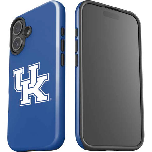 University of Kentucky UK on Blue iPhone 16 Plus Impact Case
